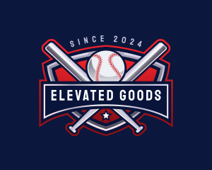 Baseball Sports League logo design