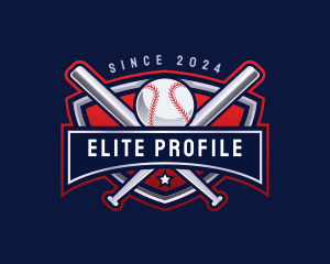 Baseball Sports League logo design