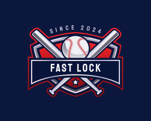 Baseball Sports League logo design