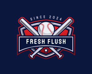 Baseball Sports League logo design