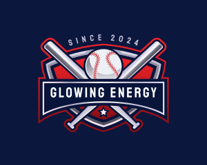 Baseball Sports League logo design