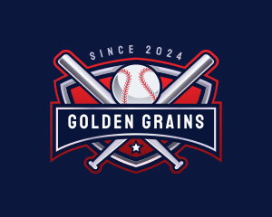 Baseball Sports League logo design