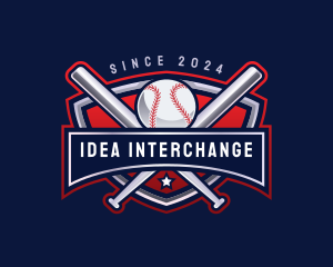 Baseball Sports League logo design