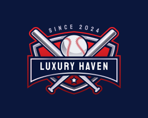 Baseball Sports League logo design