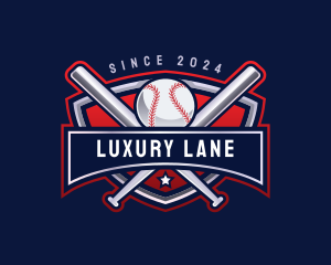 Baseball Sports League logo design