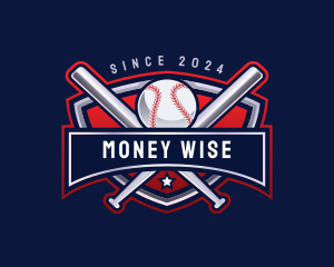 Baseball Sports League logo design