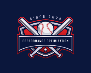 Baseball Sports League logo design