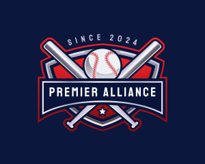 Baseball Sports League logo design