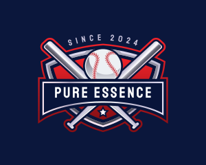 Baseball Sports League logo design