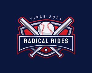 Baseball Sports League logo design