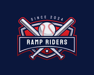 Baseball Sports League logo design