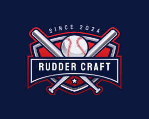 Baseball Sports League logo design