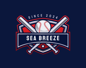 Baseball Sports League logo design