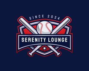 Baseball Sports League logo design