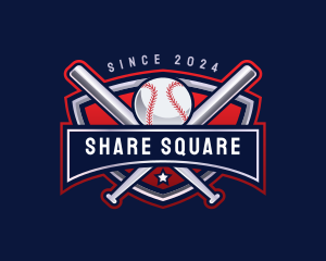 Baseball Sports League logo design