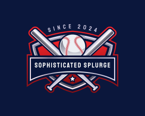 Baseball Sports League logo design