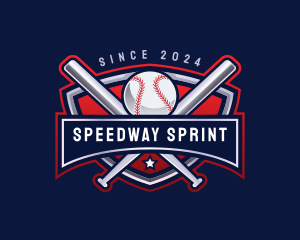 Baseball Sports League logo design