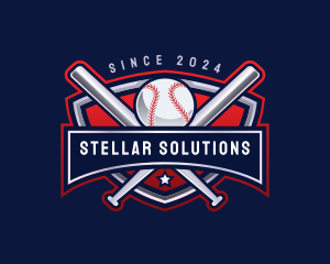 Baseball Sports League logo design