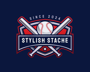 Baseball Sports League logo design