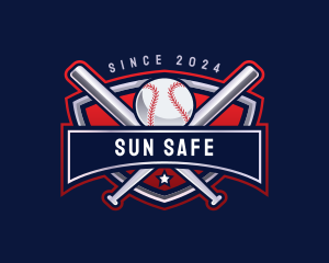 Baseball Sports League logo design