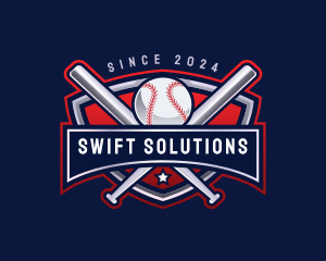 Baseball Sports League logo design