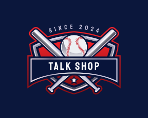 Baseball Sports League logo design