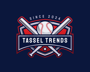 Baseball Sports League logo design