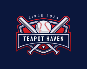 Baseball Sports League logo design