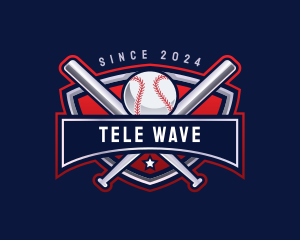 Baseball Sports League logo design