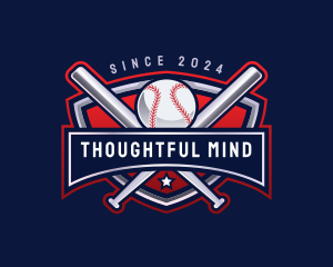 Baseball Sports League logo design