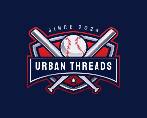 Baseball Sports League logo design