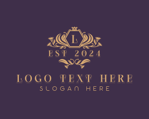 Floral Wedding Event Logo