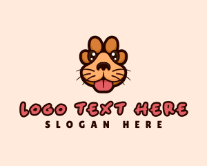 Dog Paw Puppy logo