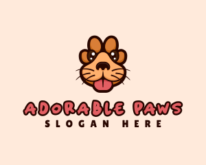 Dog Paw Puppy logo design