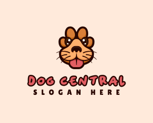 Dog Paw Puppy logo design