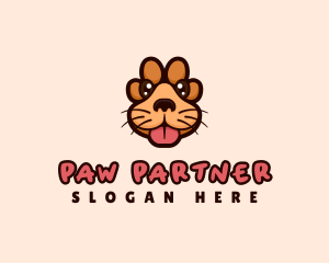 Dog Paw Puppy logo design