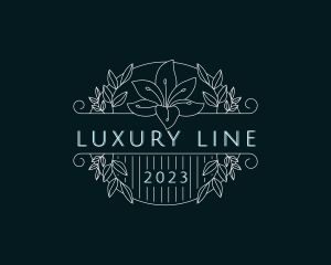 Luxury Floral Event logo design