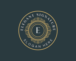 Luxury Elegant Ornament logo design