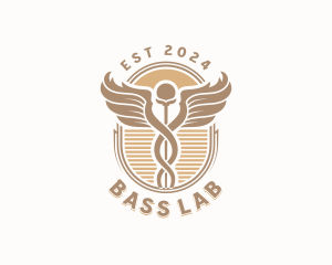 Pharmaceutical Clinic Caduceus logo design