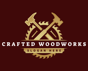 Hammer Saw Carpentry logo