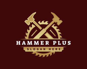 Hammer Saw Carpentry logo