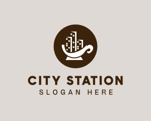 City Coffee Cup logo design