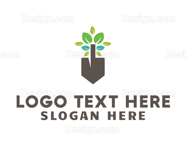 Gardening Plant Shovel Logo