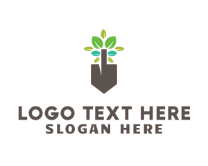 Gardening Plant Shovel logo