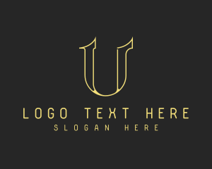 Photography - Premium Luxury Letter U logo design