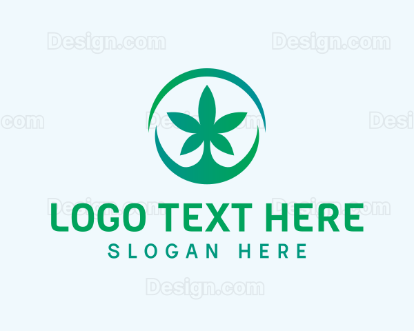 Cannabis Weed Emblem Logo