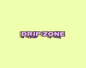 Purple Slime Text logo