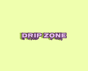 Purple Slime Text logo design