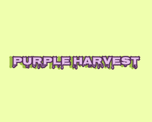 Purple Slime Text logo design