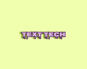 Purple Slime Text logo